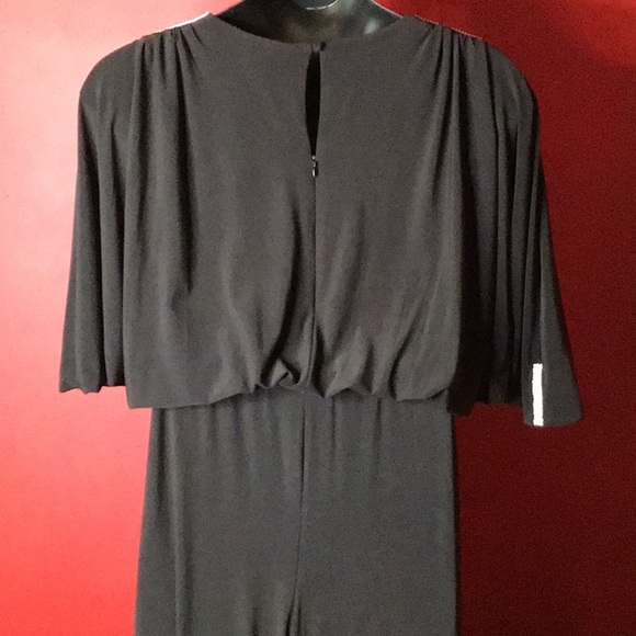 S. LEVINE COLD SHOULDER EMBELLISHED JUMPSUIT SZ L - Picture 6 of 8